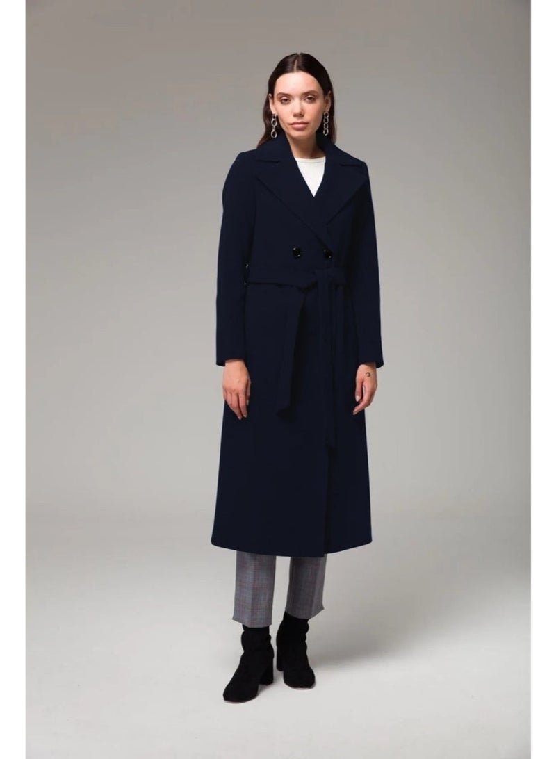 Barbora Full Length Cashmere Cashmere Coat - Image 4